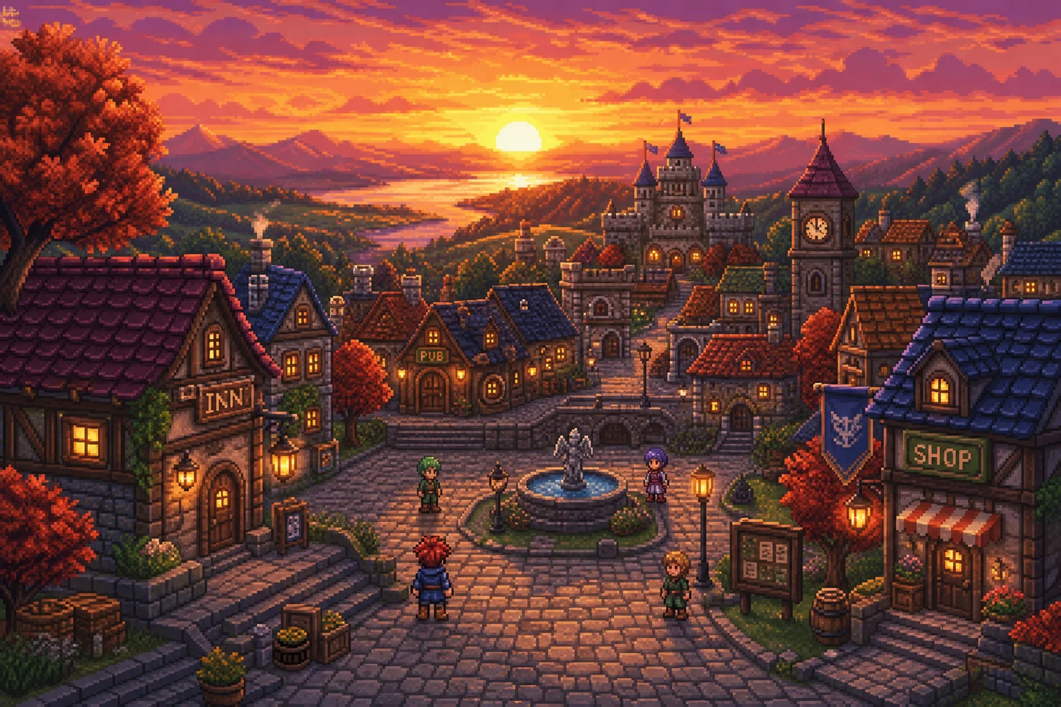 Pixel art AI generated picture